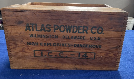 Atlas Powder Wood Box