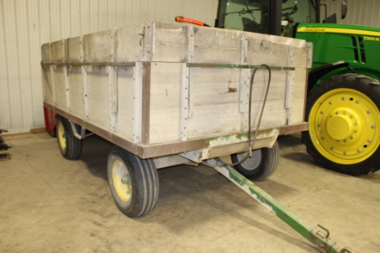 John Deere wood barge box wagon,