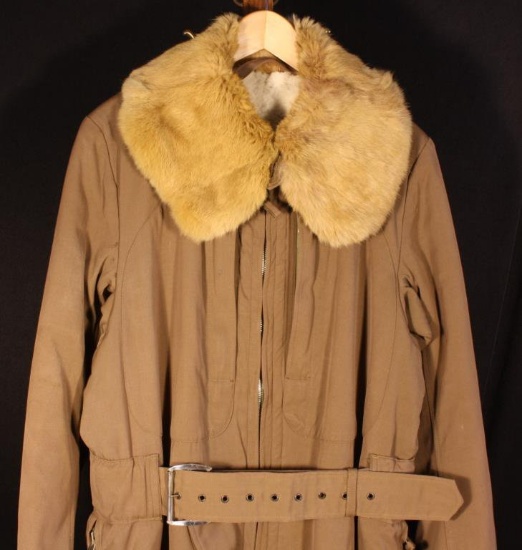 WWII Japanese pilot’s  cold weather flight suit Lined with rabbit fur