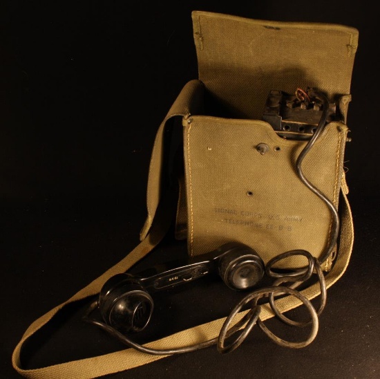 WWII US Army Signal Corp Field Telephone