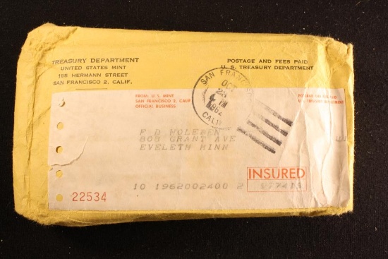 Five - 1962 UNC Sets in Original Mailer