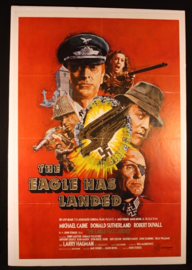 1976 one sheet movie poster “The Eagle Has Landed”.