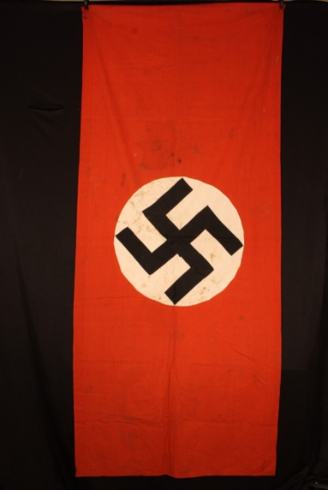 Small Nazi double-sided banner.