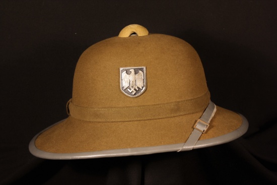 WWII Nazi Wehrmacht Afrika Korps pith helmet.