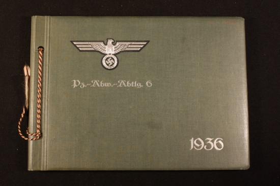 1936 Nazi Army (Wehrmacht) unit marked photo album