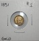 1851 $1.00 Gold Coin