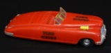 Saunders Fire Chief Friction Car - 1950's