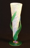 Igor Muller Bohemian Irredescent Art Glass Vase