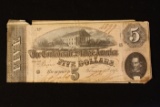 1864 Confederate $5.00 Note Richmond, VA
