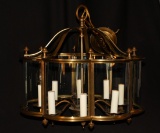 Vintage Brass Chandelier from England