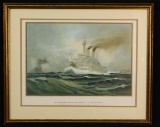 German Battleship Litho Print