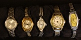 Lot of 5 Vintage Ladies Fashion Watches