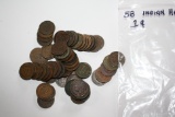 Bag of 58 Indian Head Cents