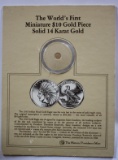 Miniature $10 Gold Piece Folder