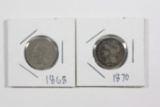 1868 & 1870 Three Cent Nickel Variety