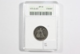 1875-S Twenty Cent Piece, Graded
