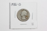 1932-D Quarter, Graded
