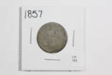 1857 Seated Liberty Quarter