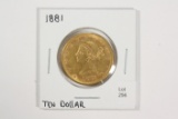 1881 Ten Dollar Gold Eagle