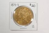 1877-S Gold Double Eagle Twenty Dollar