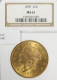 1899 Gold Double Eagle Twenty Dollar NGC MS61