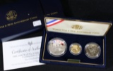 1991-1995 WWII 50th Anniversary 3-Coin Proof Set