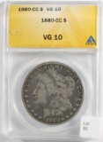 1880-CC Morgan Dollar, Graded