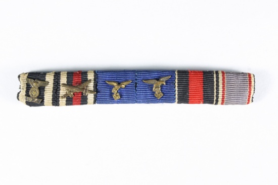 Nazi WWII Luftwaffe (6) medal ribbon bar