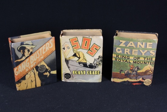 Lot of 1930's Big Little books incl Zane Grey & more
