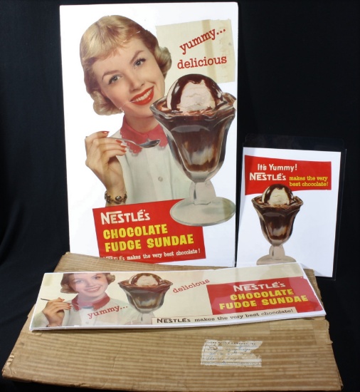 Lot of 1950’s Nestle’s Chocolate  advertising pieces.