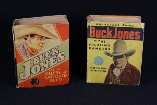 Pair of western movie “Buck Jones” Big Little style books