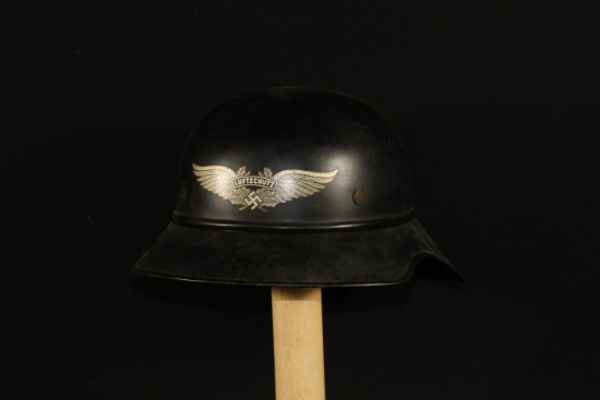 WWII Nazi Luftschutz gladiator style helmet with liner