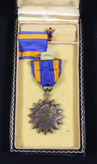 WWII named, engraved Air Medal.