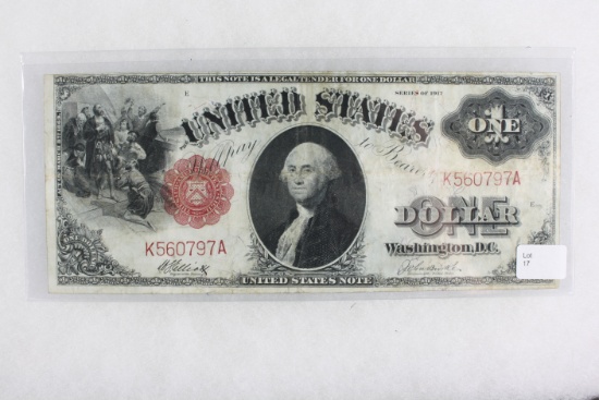 Series 1917 large size $1.00 United States note