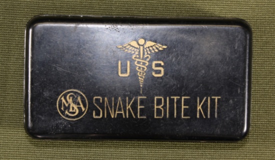 WWII Bakelite US Snake Bite Kit