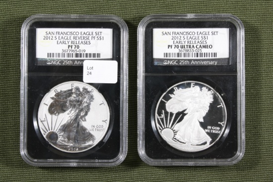 2012-S San Francisco Eagle Set NGC Graded