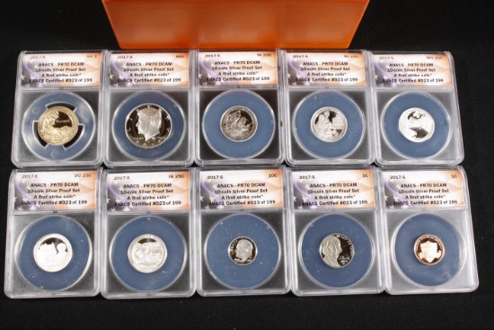 10-Coin Silver Proof Set in Collector's Box