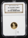 2007 $5 Gold Eagle, NGC PF 70 Ultra Cameo