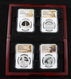 2015 National Monument 4-Coin Silver Set in box