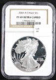2004-W S Silver Eagle NGC PF69 Ultra Cameo