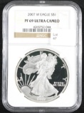 2007-W S Silver Eagle NGC PF69 Ultra Cameo