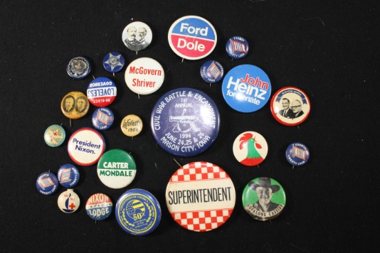 Political Campaign Pins