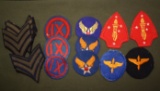 Lot of (17) WWII Wool Felt Patches