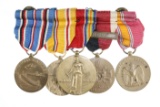 WWII-Korea US Medal Bar w/5 medals