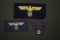 (3) bevo WWII Nazi cloth eagles