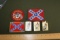 Lot of Confed flag/Forget Hell! lighters & patches