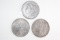 (3) Morgan silver dollars