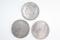 (3) Morgan silver dollars