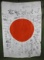 WWII Japanese flag (meatball) w/ lots of writing on it