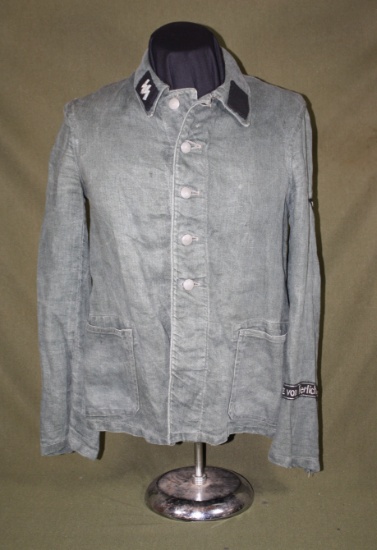 Re-enactor’s WWII Nazi SS combat tunic